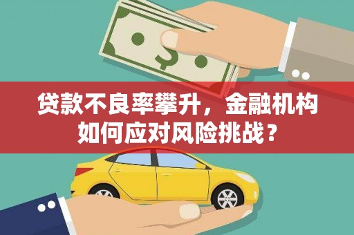 三芝贷款不良率攀升，金融机构如何应对风险挑战？
