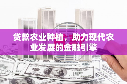 三芝贷款农业种植，助力现代农业发展的金融引擎