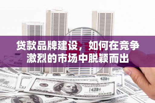 三芝贷款品牌建设，如何在竞争激烈的市场中脱颖而出