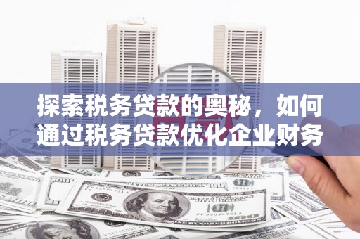 三芝探索税务贷款的奥秘，如何通过税务贷款优化企业财务