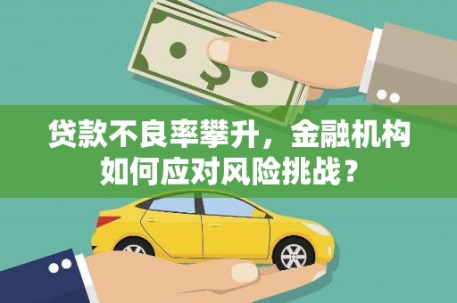 三芝贷款不良率攀升，金融机构如何应对风险挑战？