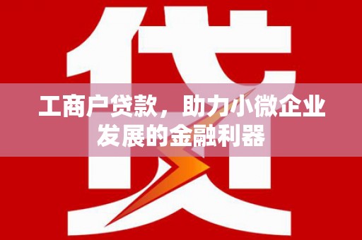 三芝工商户贷款，助力小微企业发展的金融利器