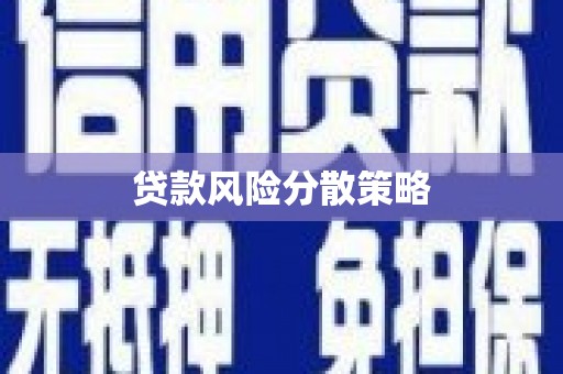 三芝贷款风险分散策略