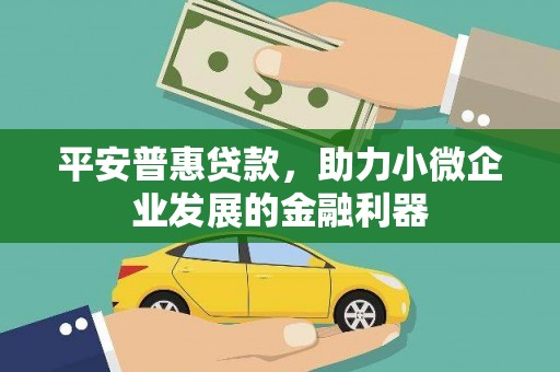 三芝平安普惠贷款，助力小微企业发展的金融利器