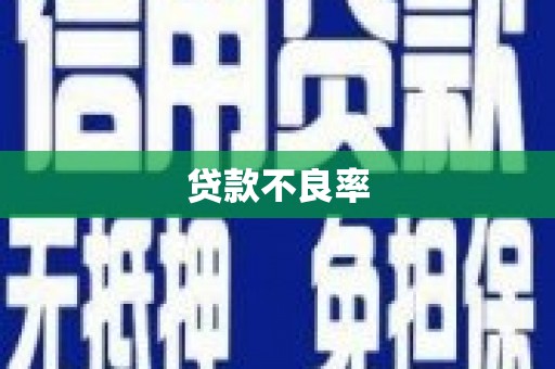三芝贷款不良率