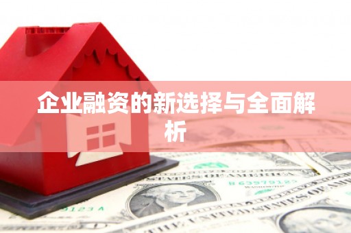 三芝企业融资的新选择与全面解析