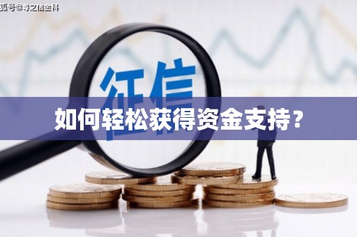 三芝如何轻松获得资金支持？